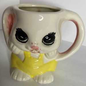 Easter Bunny Mug Planter Vase Vintage